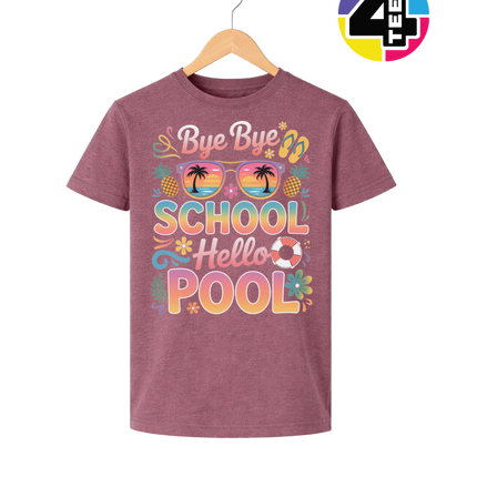 Bye Bye School, Hello Pool Youth Tee