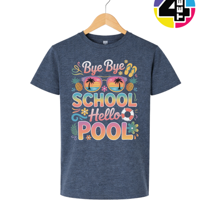 Bye Bye School, Hello Pool Youth Tee