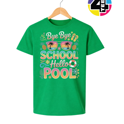 Bye Bye School, Hello Pool Youth Tee