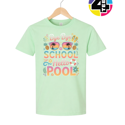 Bye Bye School, Hello Pool Youth Tee
