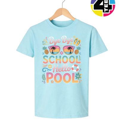 Bye Bye School, Hello Pool Youth Tee