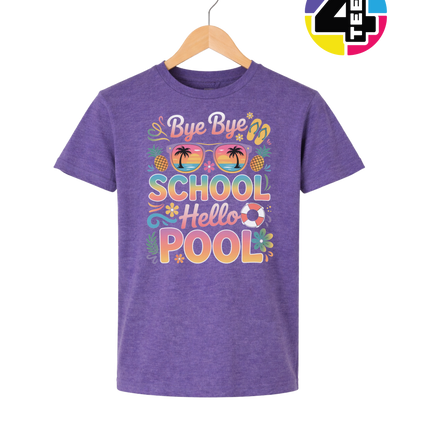 Bye Bye School, Hello Pool Youth Tee