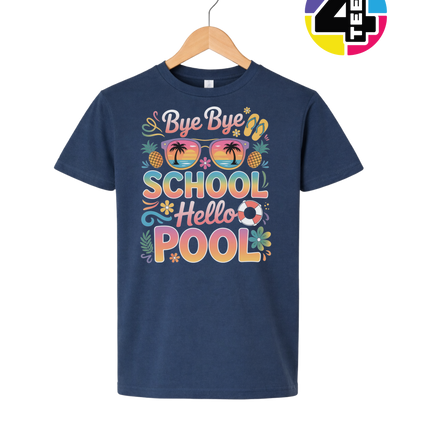 Bye Bye School, Hello Pool Youth Tee