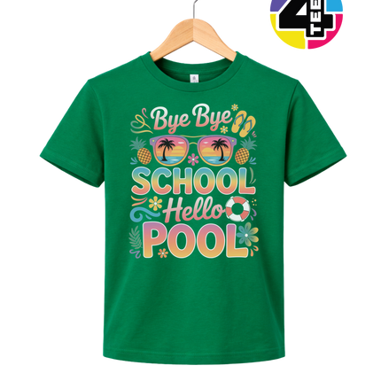 Bye Bye School, Hello Pool Youth Tee