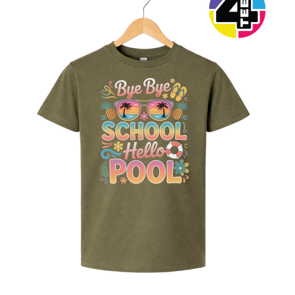 Bye Bye School, Hello Pool Youth Tee