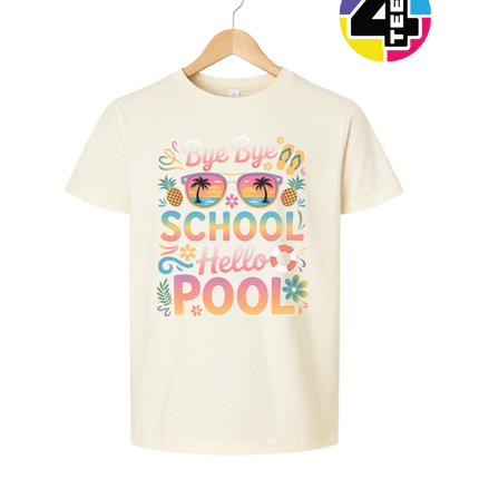 Bye Bye School, Hello Pool Youth Tee