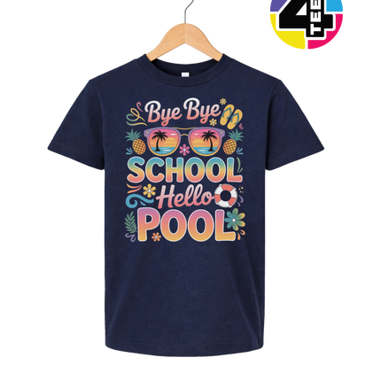 Bye Bye School, Hello Pool Youth Tee