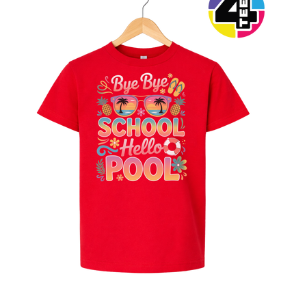 Bye Bye School, Hello Pool Youth Tee