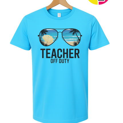 Teacher Off Duty Summer Tee