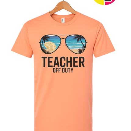 Teacher Off Duty Summer Tee