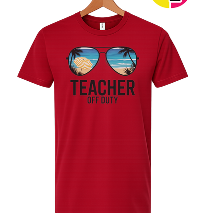 Teacher Off Duty Summer Tee