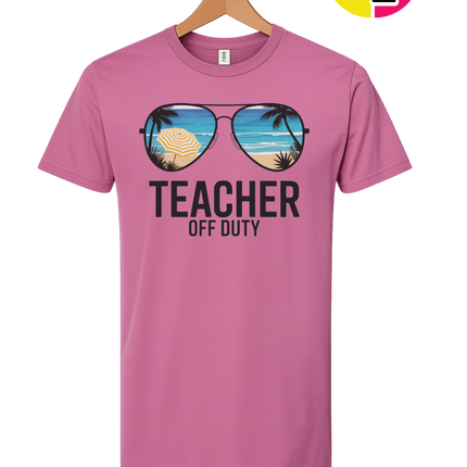 Teacher Off Duty Summer Tee