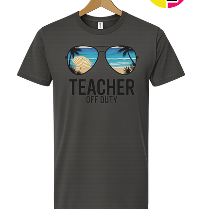 Teacher Off Duty Summer Tee