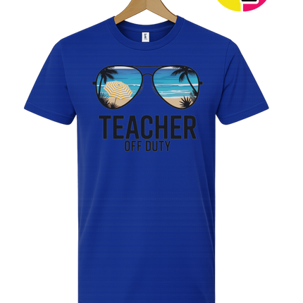 Teacher Off Duty Summer Tee