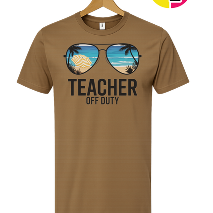 Teacher Off Duty Summer Tee