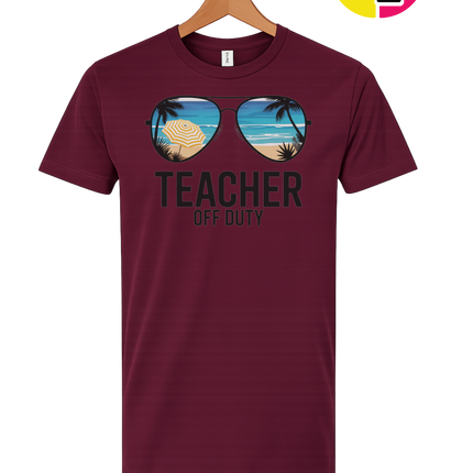 Teacher Off Duty Summer Tee