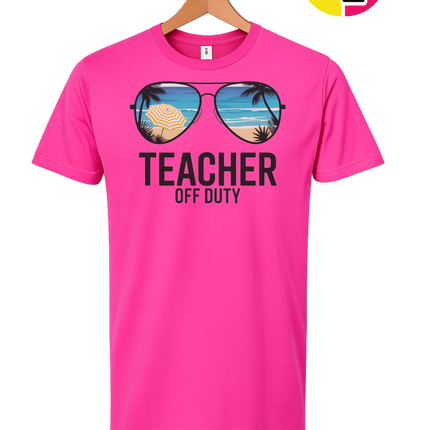 Teacher Off Duty Summer Tee