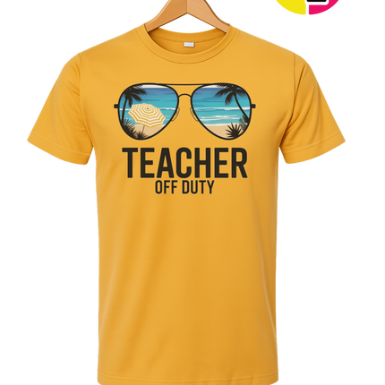 Teacher Off Duty Summer Tee