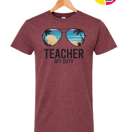 Teacher Off Duty Summer Tee