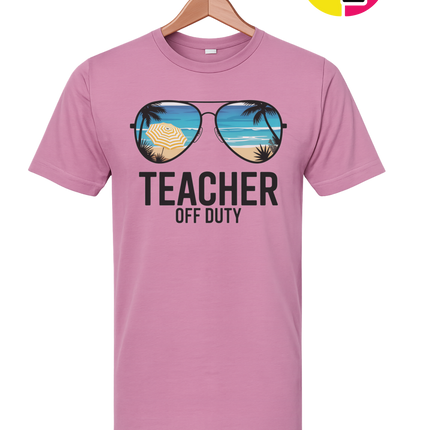 Teacher Off Duty Summer Tee