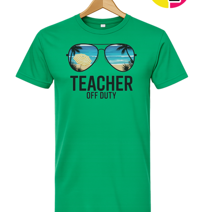 Teacher Off Duty Summer Tee