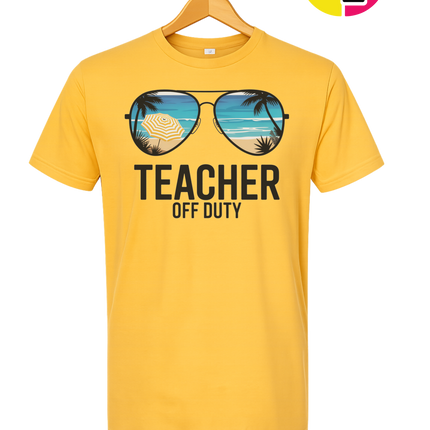 Teacher Off Duty Summer Tee