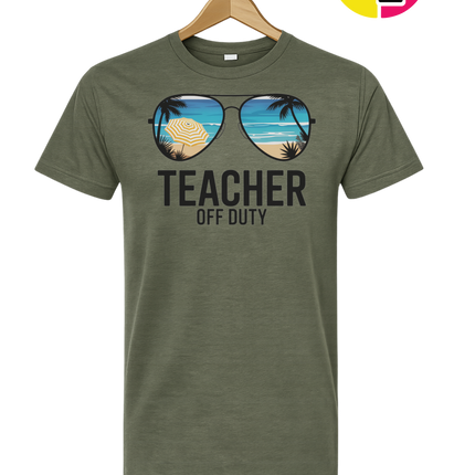 Teacher Off Duty Summer Tee