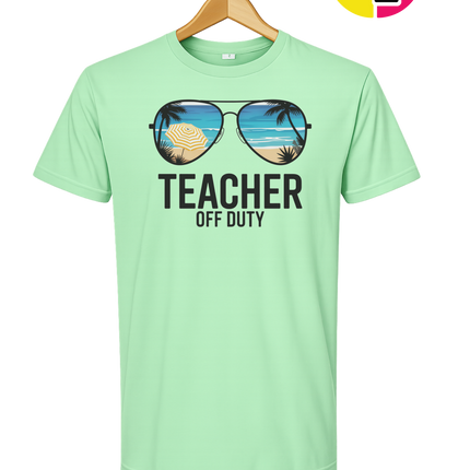 Teacher Off Duty Summer Tee