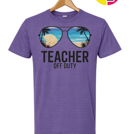 Teacher Off Duty Summer Tee