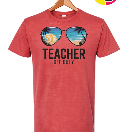 Teacher Off Duty Summer Tee