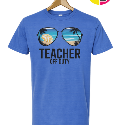 Teacher Off Duty Summer Tee