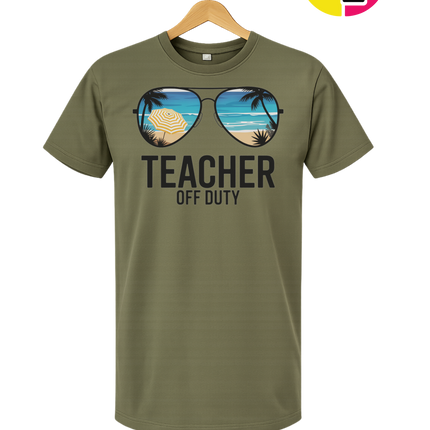 Teacher Off Duty Summer Tee