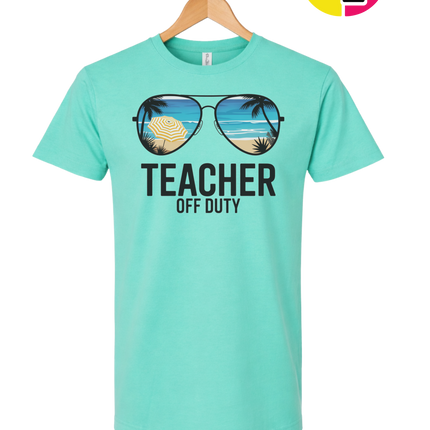 Teacher Off Duty Summer Tee