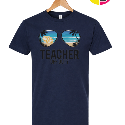 Teacher Off Duty Summer Tee
