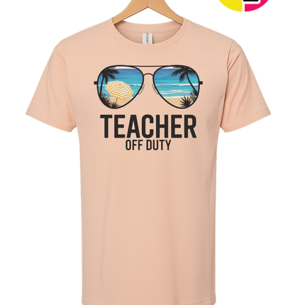 Teacher Off Duty Summer Tee