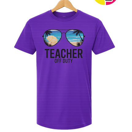 Teacher Off Duty Summer Tee