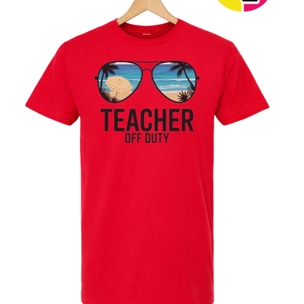 Teacher Off Duty Summer Tee