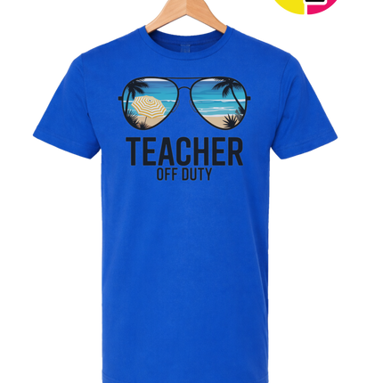 Teacher Off Duty Summer Tee