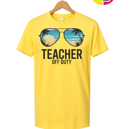 Teacher Off Duty Summer Tee