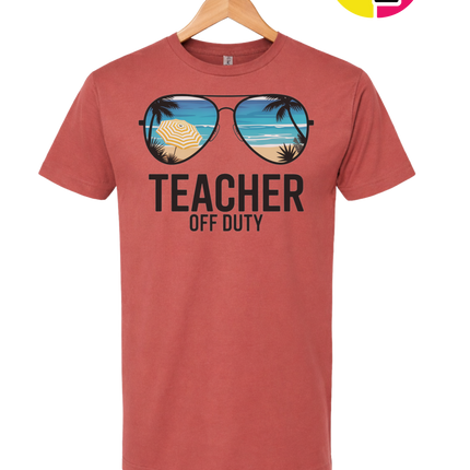 Teacher Off Duty Summer Tee