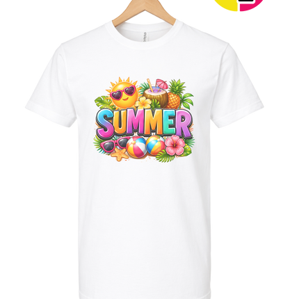 Summer Time Tropical Fruit Sun Tee