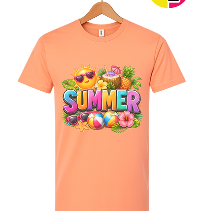 Summer Time Tropical Fruit Sun Tee