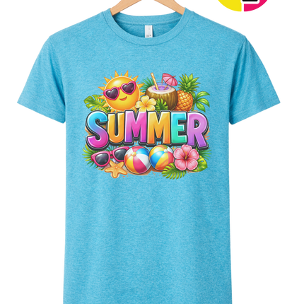 Summer Time Tropical Fruit Sun Tee