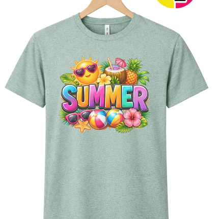 Summer Time Tropical Fruit Sun Tee