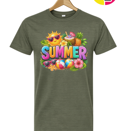 Summer Time Tropical Fruit Sun Tee
