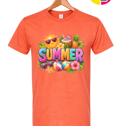 Summer Time Tropical Fruit Sun Tee