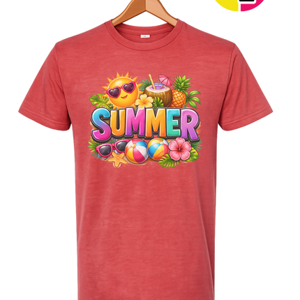 Summer Time Tropical Fruit Sun Tee