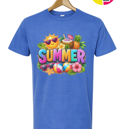 Summer Time Tropical Fruit Sun Tee