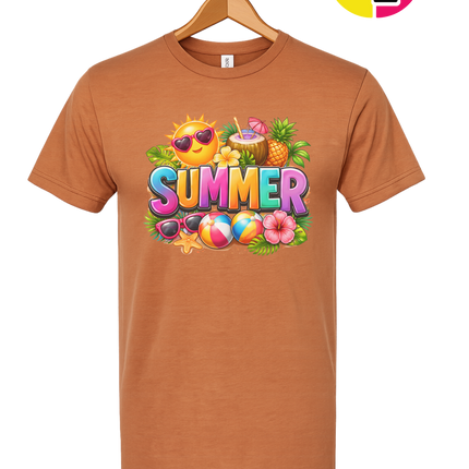 Summer Time Tropical Fruit Sun Tee