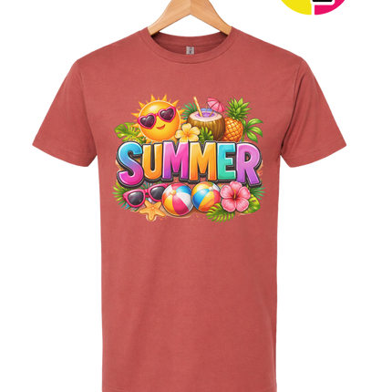 Summer Time Tropical Fruit Sun Tee